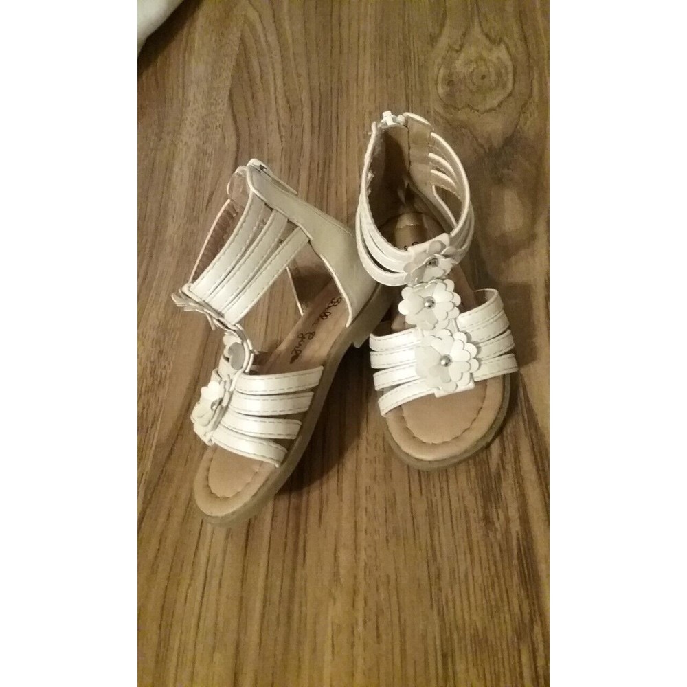 Bella Girl Sandals Toddler Size 8 High Top White